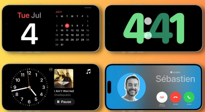 阿里苹果手机维修分享iOS17横屏充电待机显示有什么好处 
